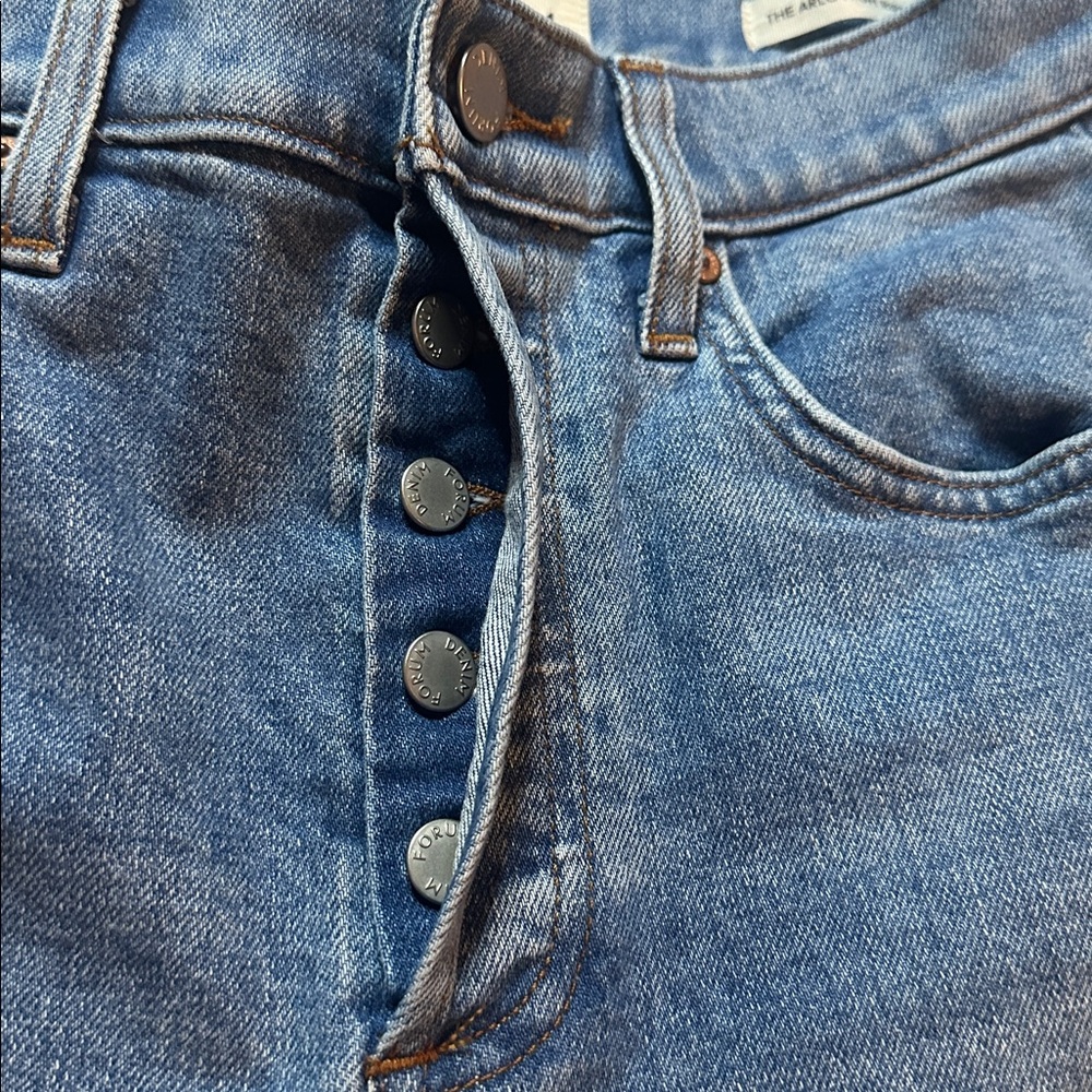 Denim Forum The Arlo Hi-Rise Straight Jean Size 26 - Picture 11 of 14